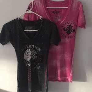 BUNDLE of 2 affliction tops